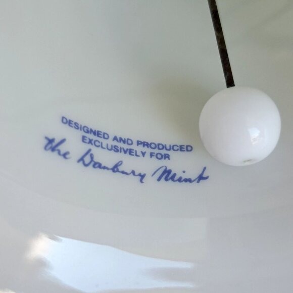 AK Kaiser Porcelain Collectible Bell Danbury Mint Flowers Pheasant Bird Vintage - Picture 11 of 13